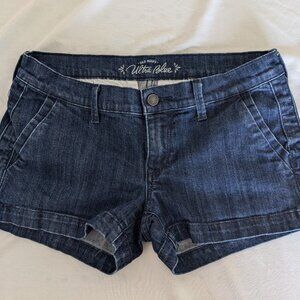 Old Navy Ultra Blue Dark Denim Jean Shorts Size 4